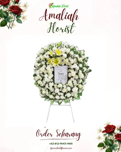 Krans Bunga Duka Cita di Gubugklakah
