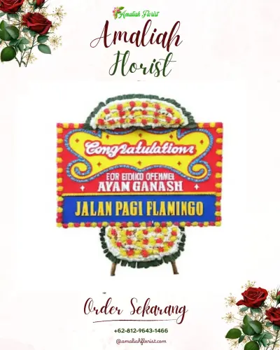 Bunga Papan Congratulation di Gubugklakah